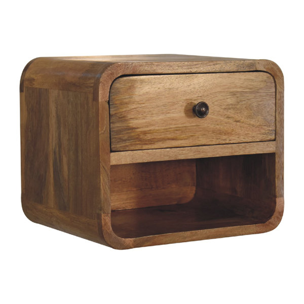 Union Rustic Lovino Solid Wood Bedside Table & Reviews Wayfair.co.uk